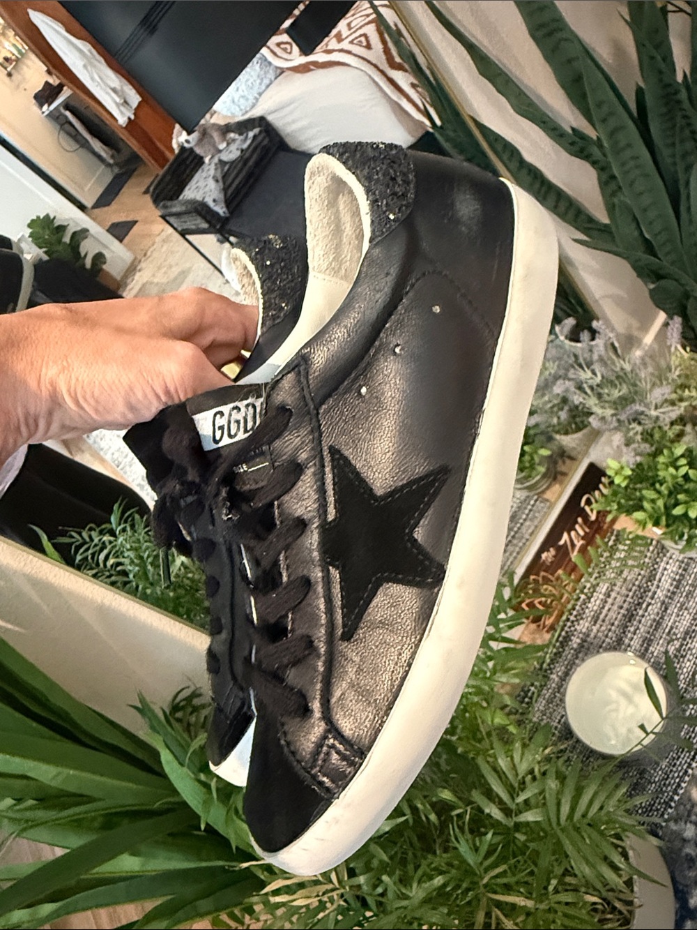 Golden Goose Black Suede & Leather Super-Star Women’s Sneakers - Picture 5 of 5